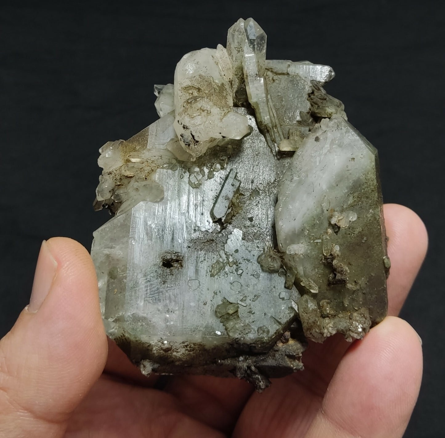 An Aesthetic Natural beautifully terminated Chlorite Quartz crystal 163 grams