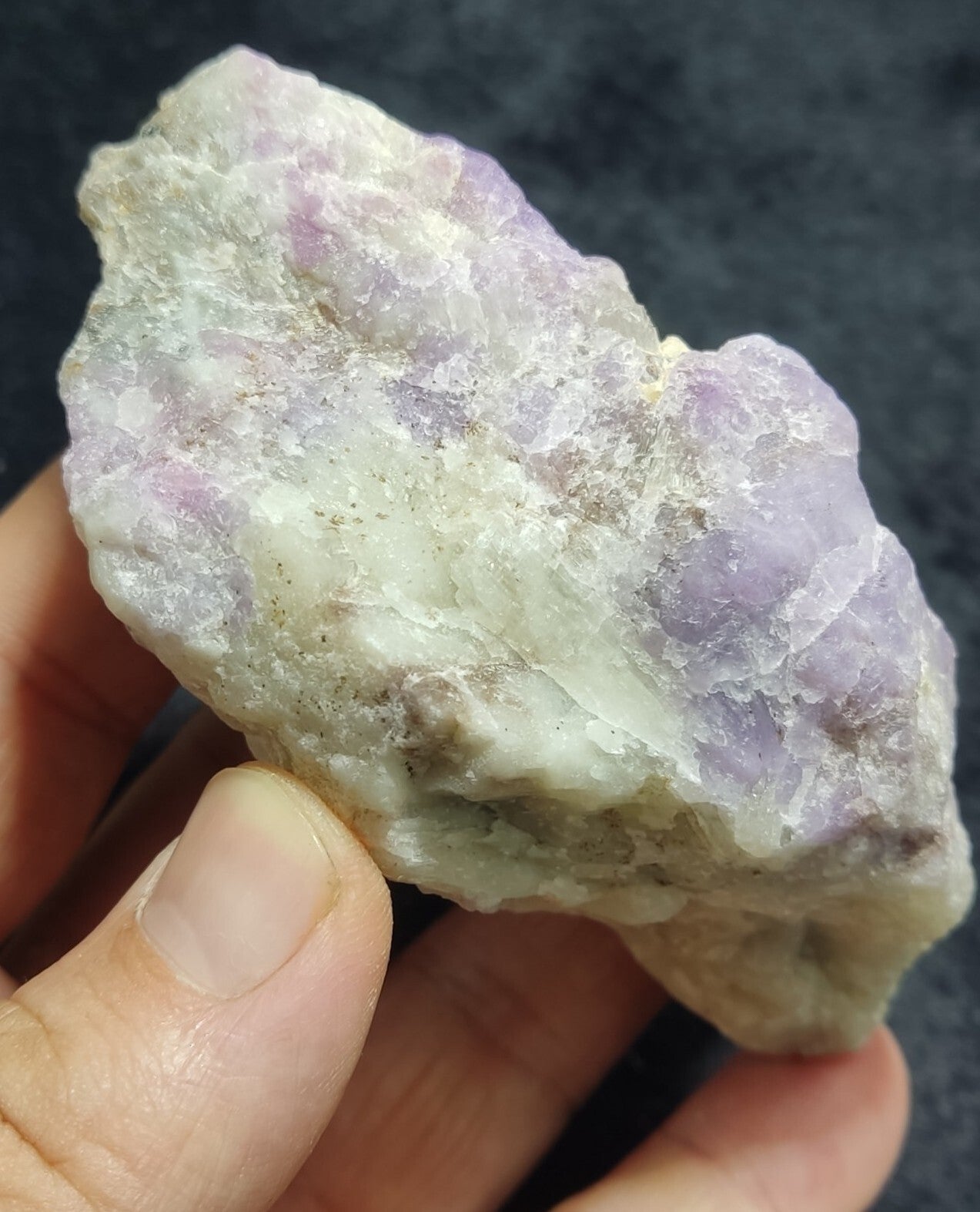 An amazing specimen of fluorescent rough hackmanite chunk 237 grams