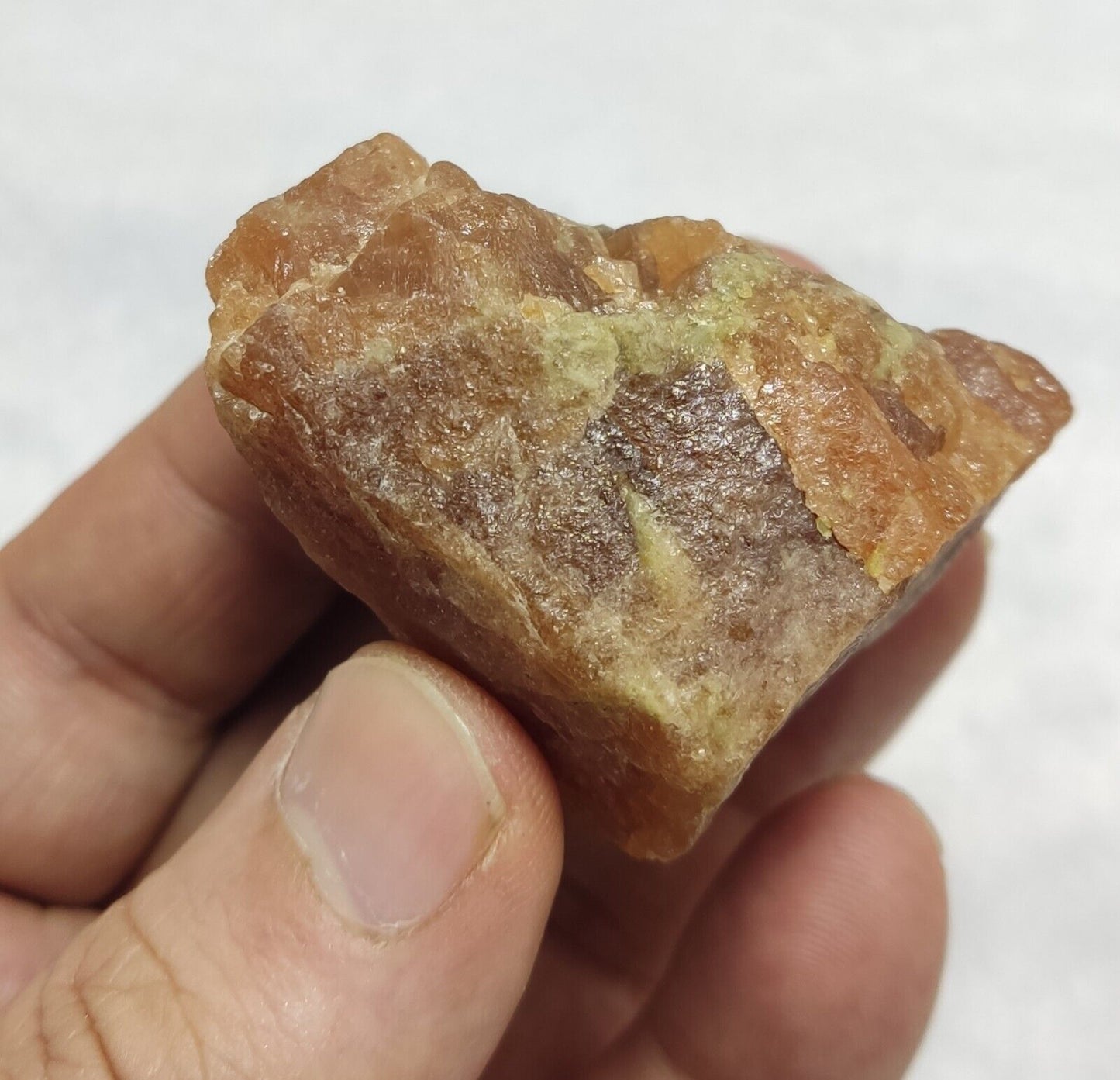 107 grams rough specimen of hessonite garnets