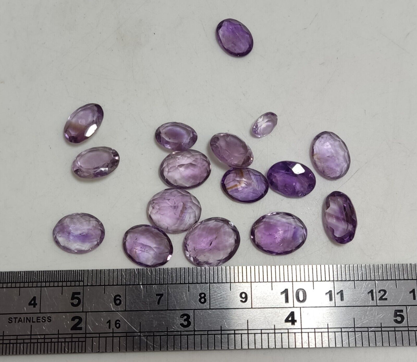 65 Carats faceted Amethyst gemstones