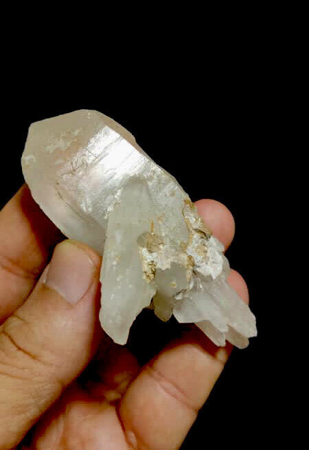 Double Terminated Quartz crystal 83g