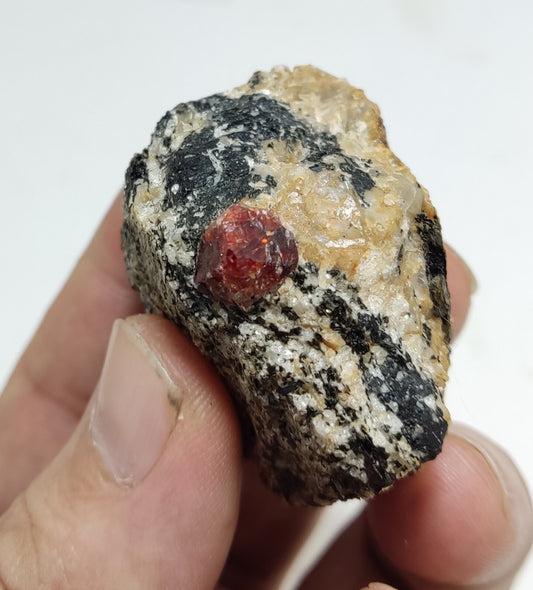 An Aesthetic specimen of zircon crytsals with biotite 78 grams