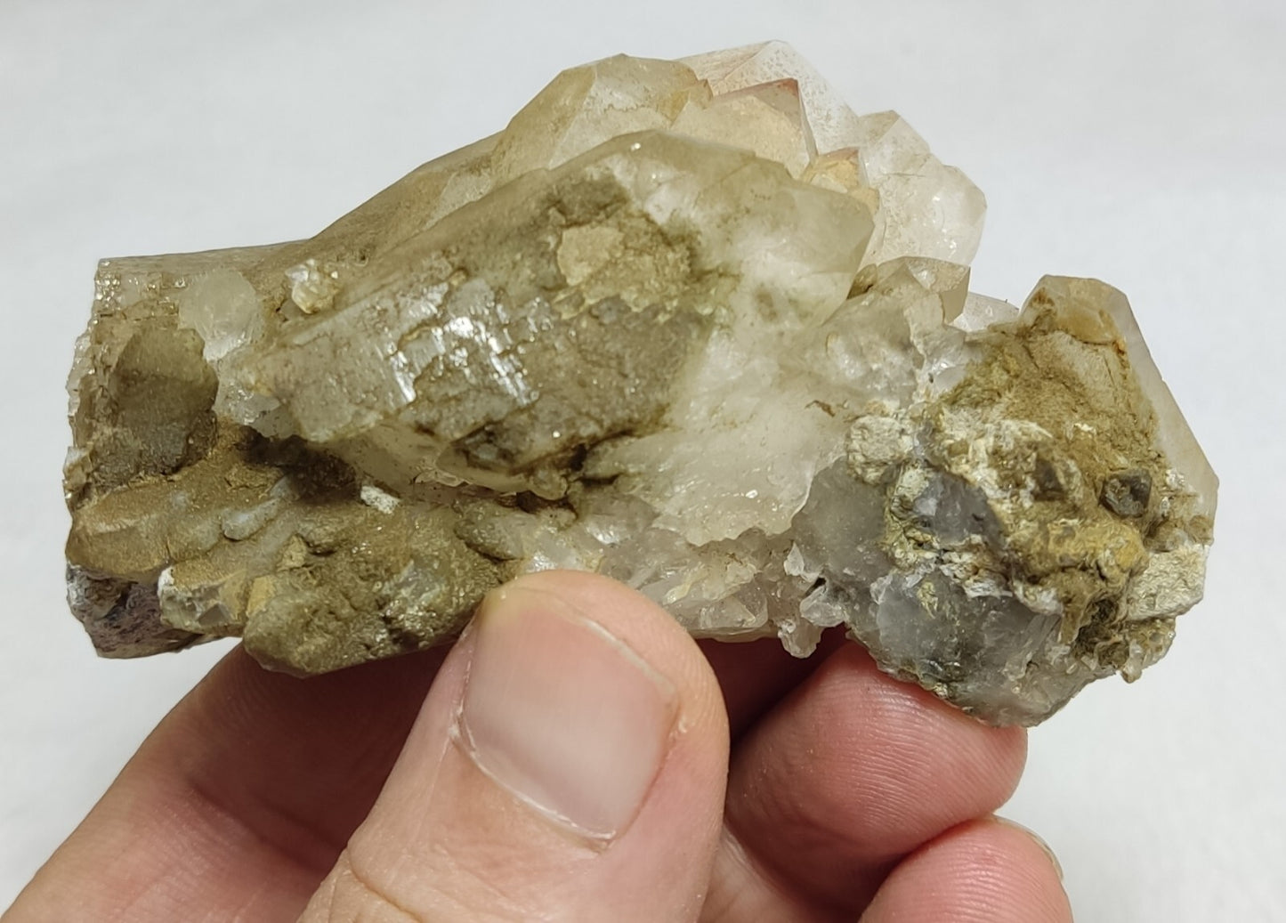An Aesthetic Natural beautifully terminated Chlorite Quartz cluster 229 grams