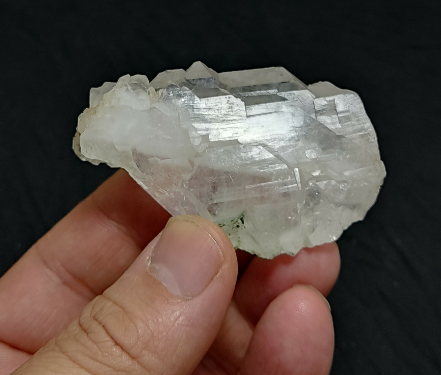 An aesthetic specimen of terminated faden Quartz crystal 62 grams