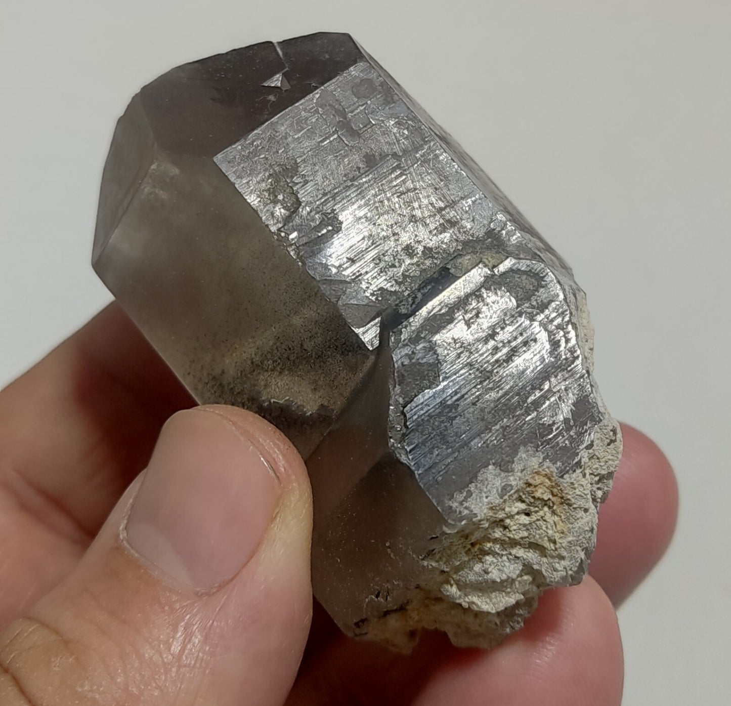 An Aesthetic Naturally terminated specimen of Smoky Quartz 107 grams