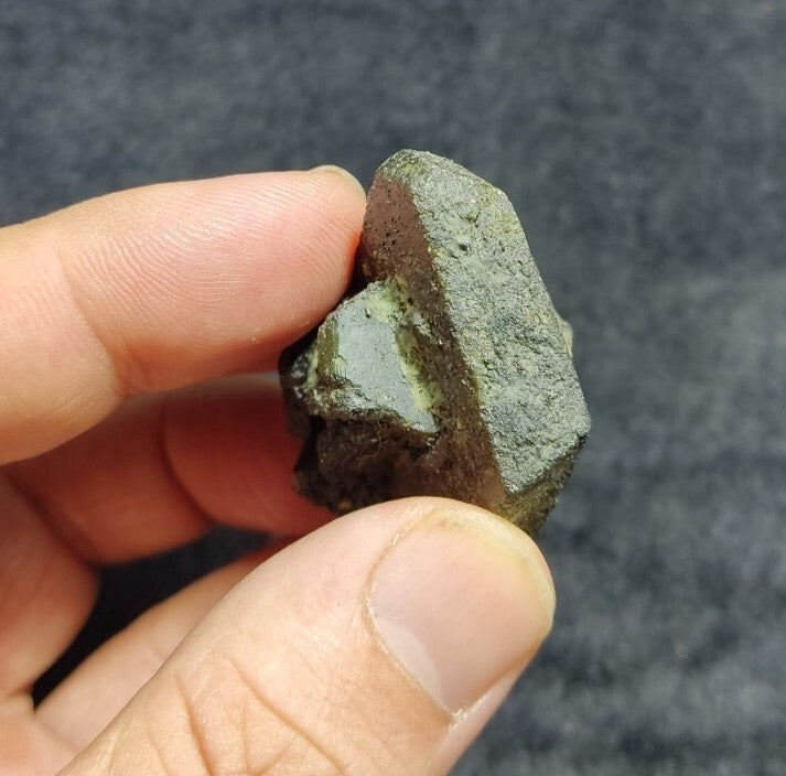 Dark Green Lusterous Epidote Crystal 44 grams