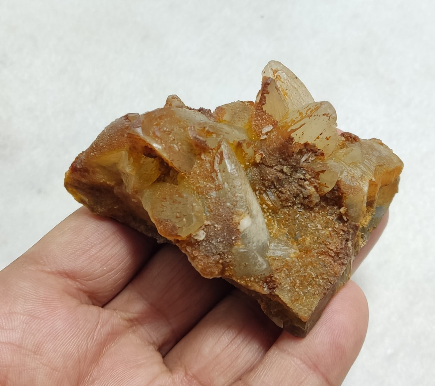 An Aesthetic Naturally terminated specimen of dogtooth calcite 168 grams