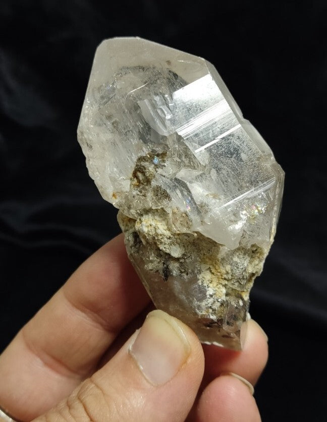 Gwindel Like Double Terminated Light Smoky Quartz 115 grams