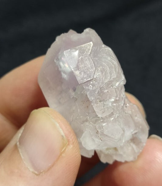 Miniature Etched Natural Transparent Quartz Amethyst Double Terminated 21 grams