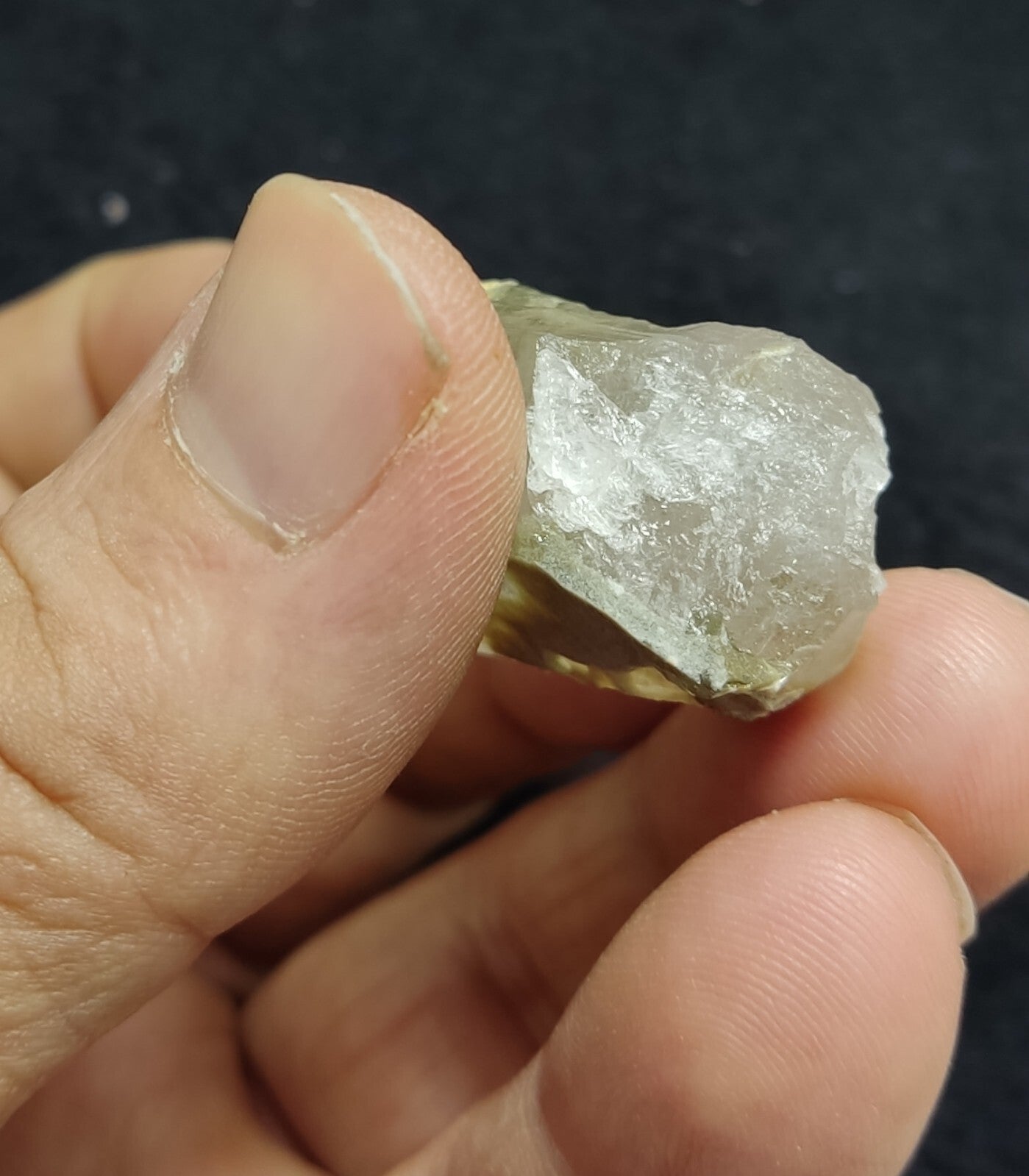 An Aesthetic Natural terminated chlorite Quartz specimen 29 grams