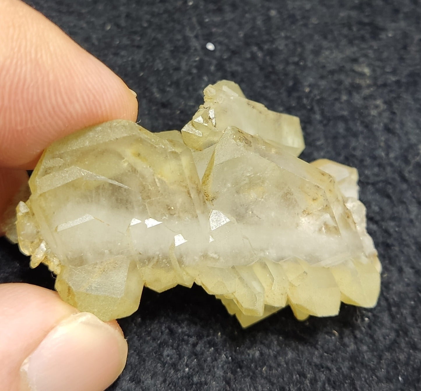 An Aesthetic specimen of faden chlorite quartz 24 grams