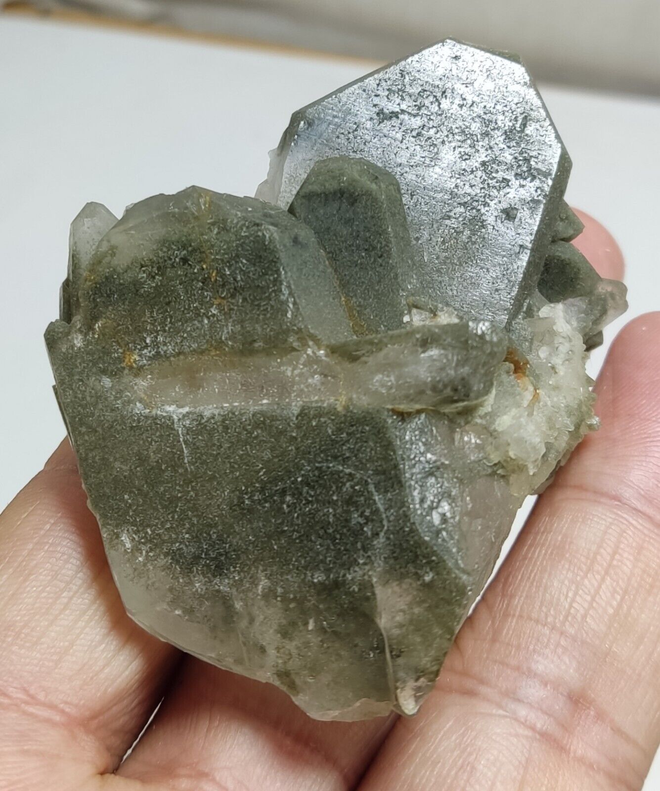 An Aesthetic Natural terminated quartz with Chlorite inclusions 82 grams