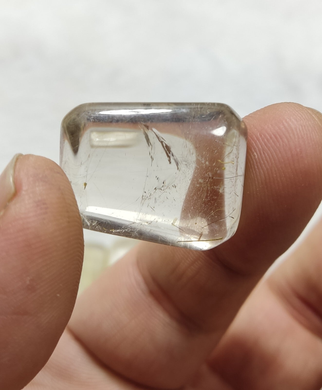 An amazing lot of Rutilated polished quartz tumbles 53 grams