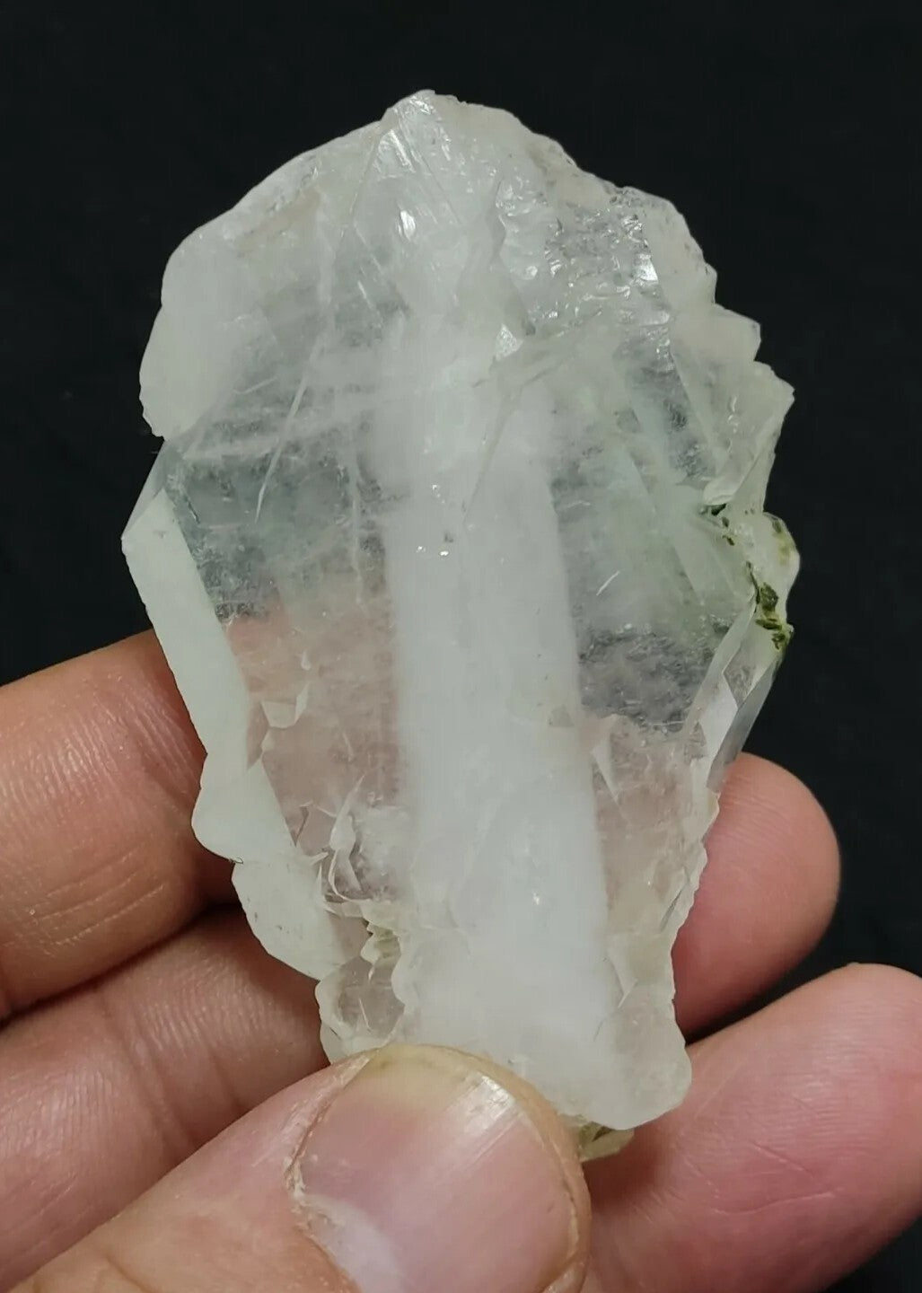 An aesthetic specimen of terminated faden Quartz crystal 62 grams