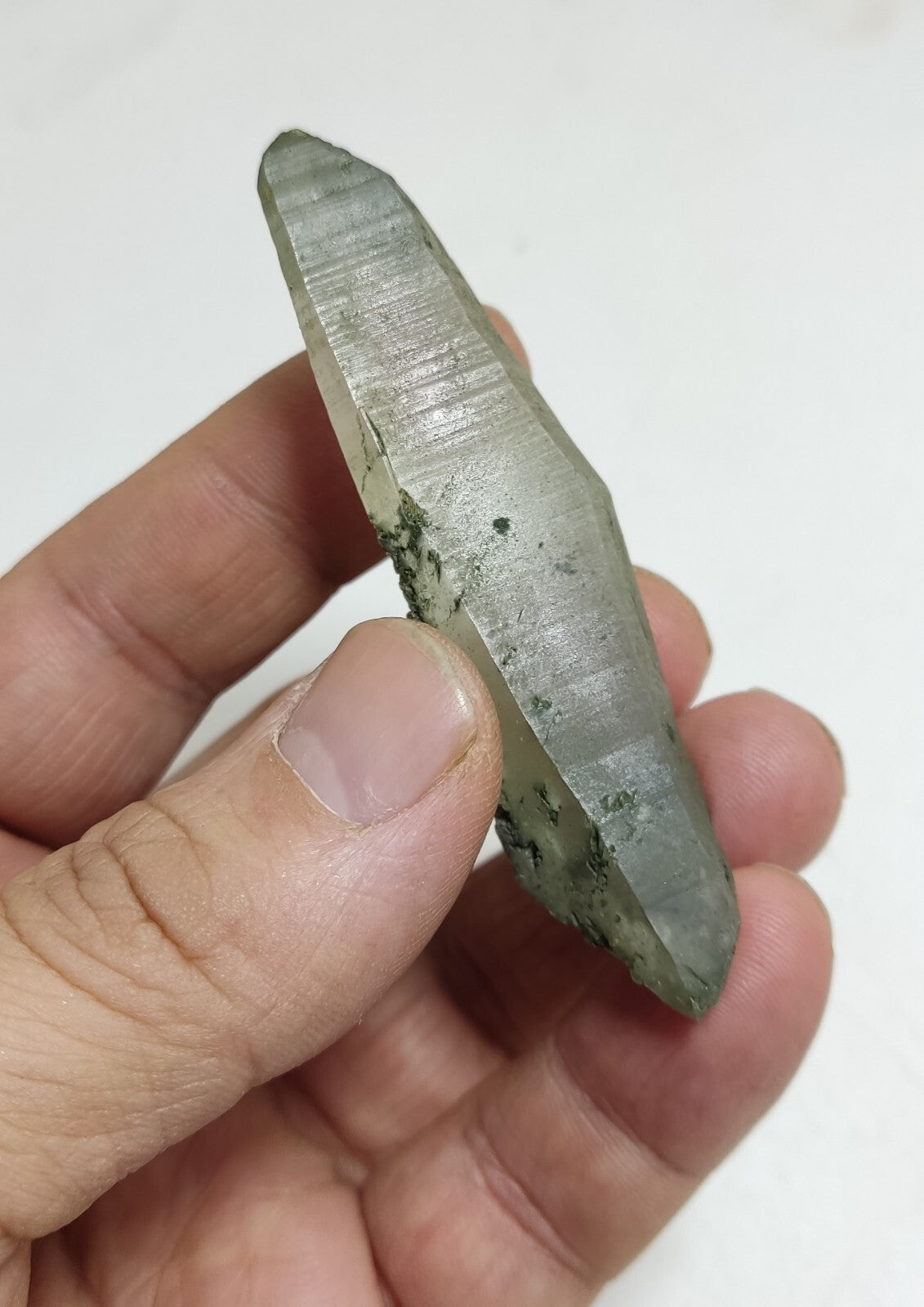 An Aesthetic Natural beautifully terminated Chlorite Quartz crystal 36 grams