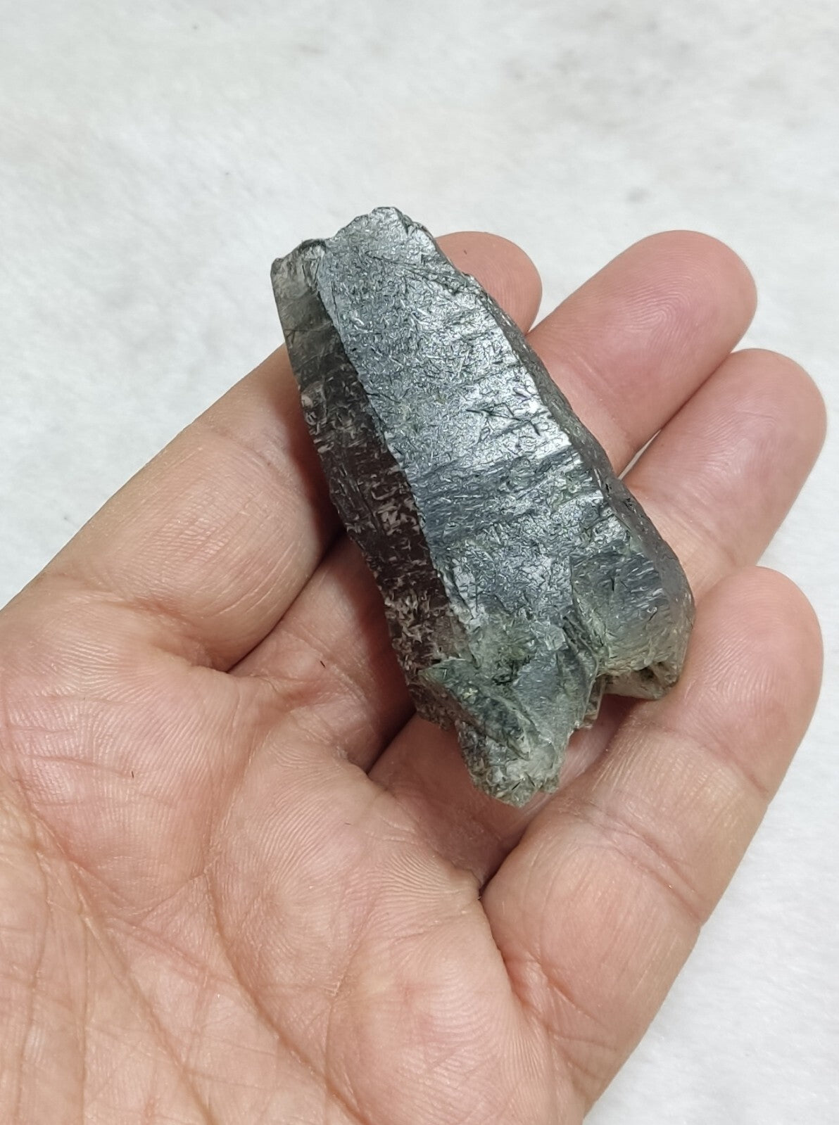 An Aesthetic Natural terminated Chlorite Quartz crystal specimen 66 grams