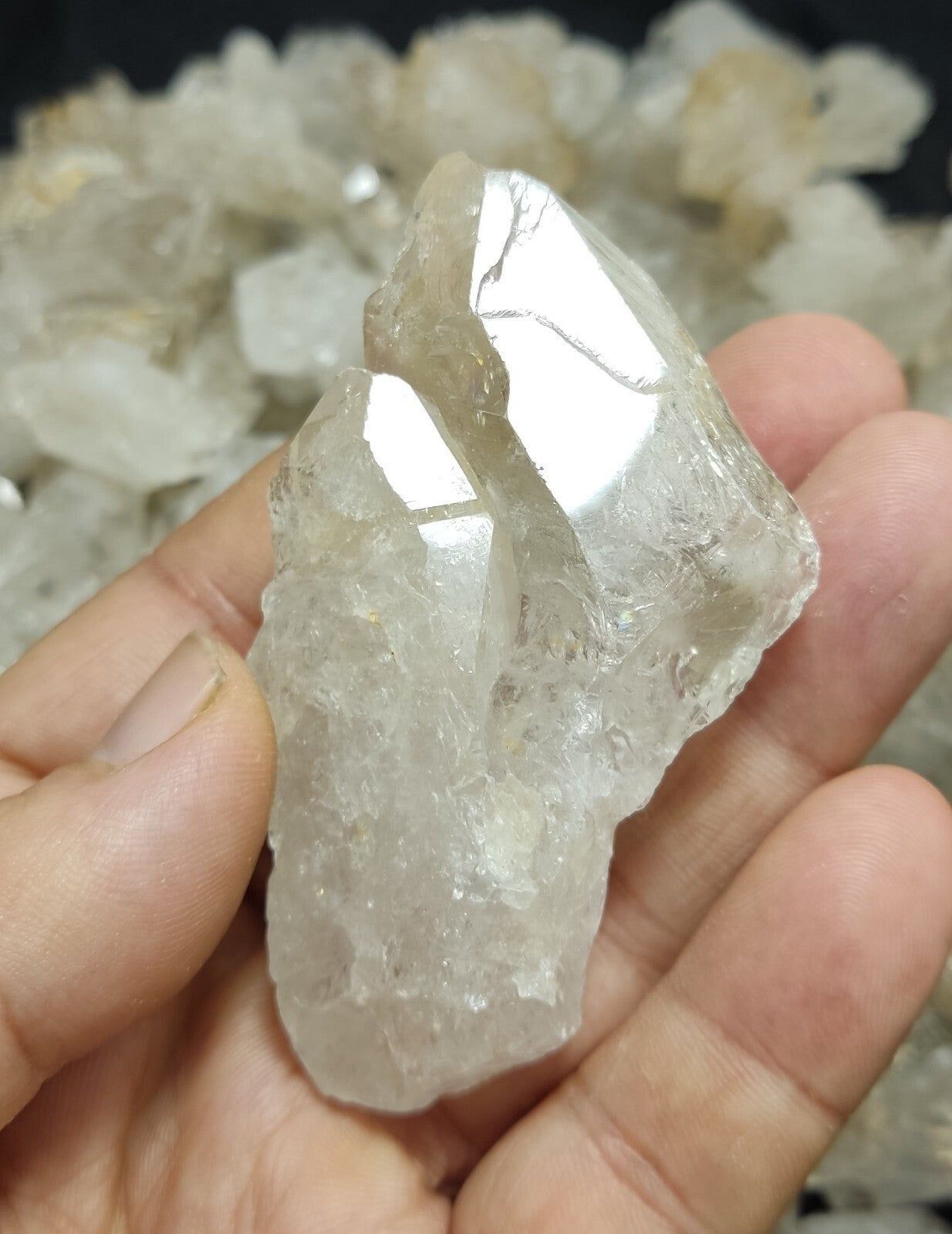 2 kilograms terminated Fenster quartz crystals collection