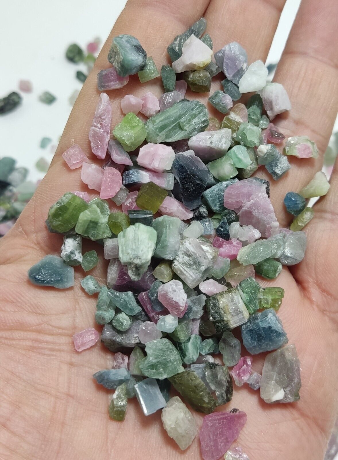 500 grams beautiful rough tourmalines