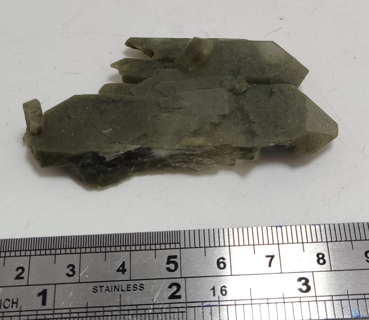 A very Aesthetic Natural beautifully terminated Chlorite Quartz cluster 31 grams