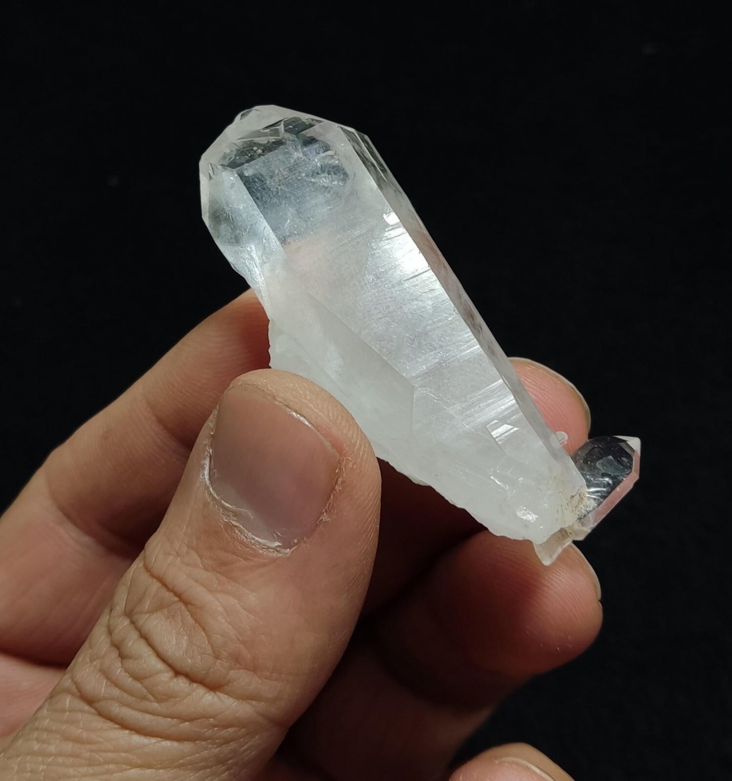 An Aesthetic terminated Quartz crystal with chlorite inclusions 27 grams