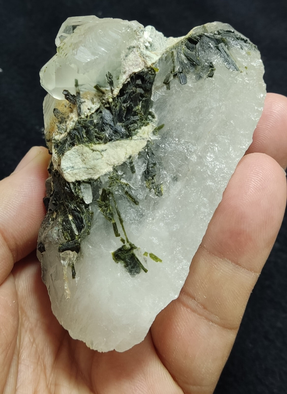 An Aesthetic terminated epidote Quartz specimen 342 grams