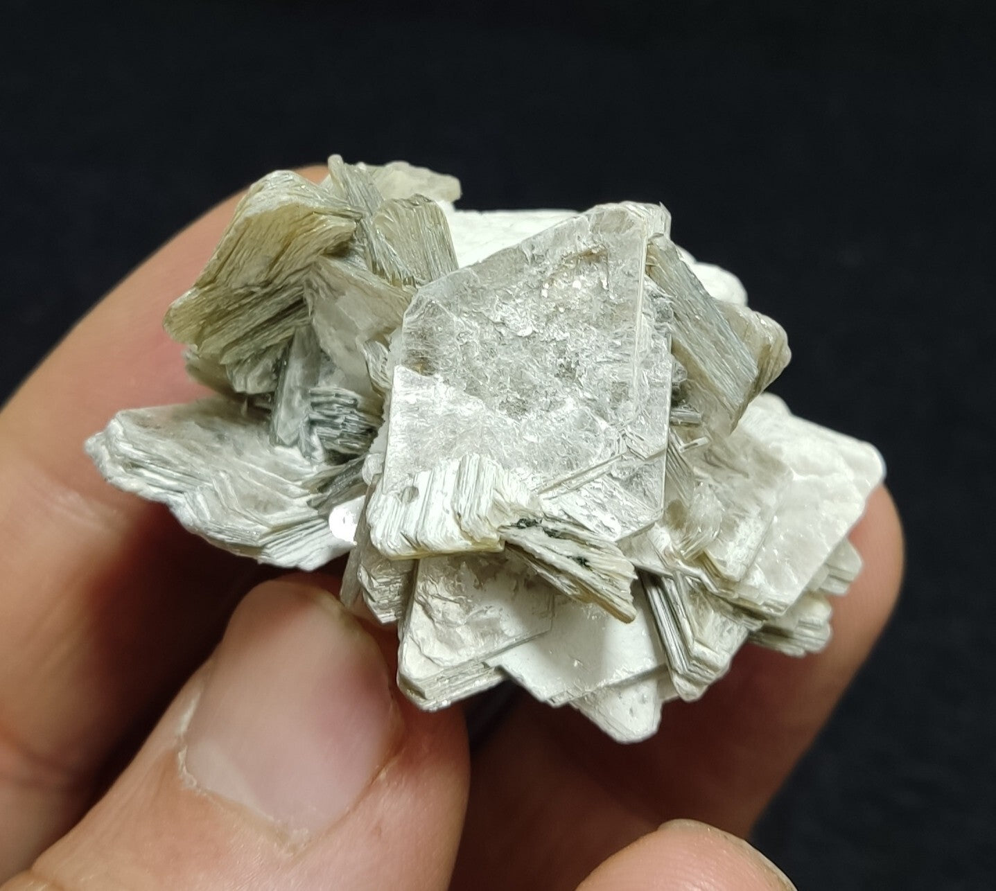 An Aesthetic combo specimen of feldspar, Tourmaline, muscovite 28 grams