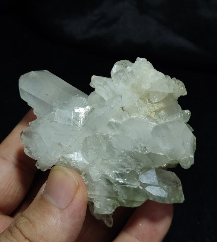 Natural Chlorite quartz Cluster specimen  143 grams