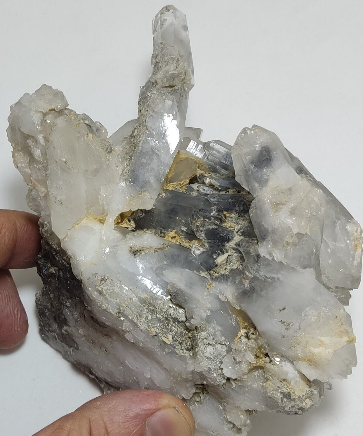An Aesthetic Natural terminated chlorite quartz specimen 584 grams