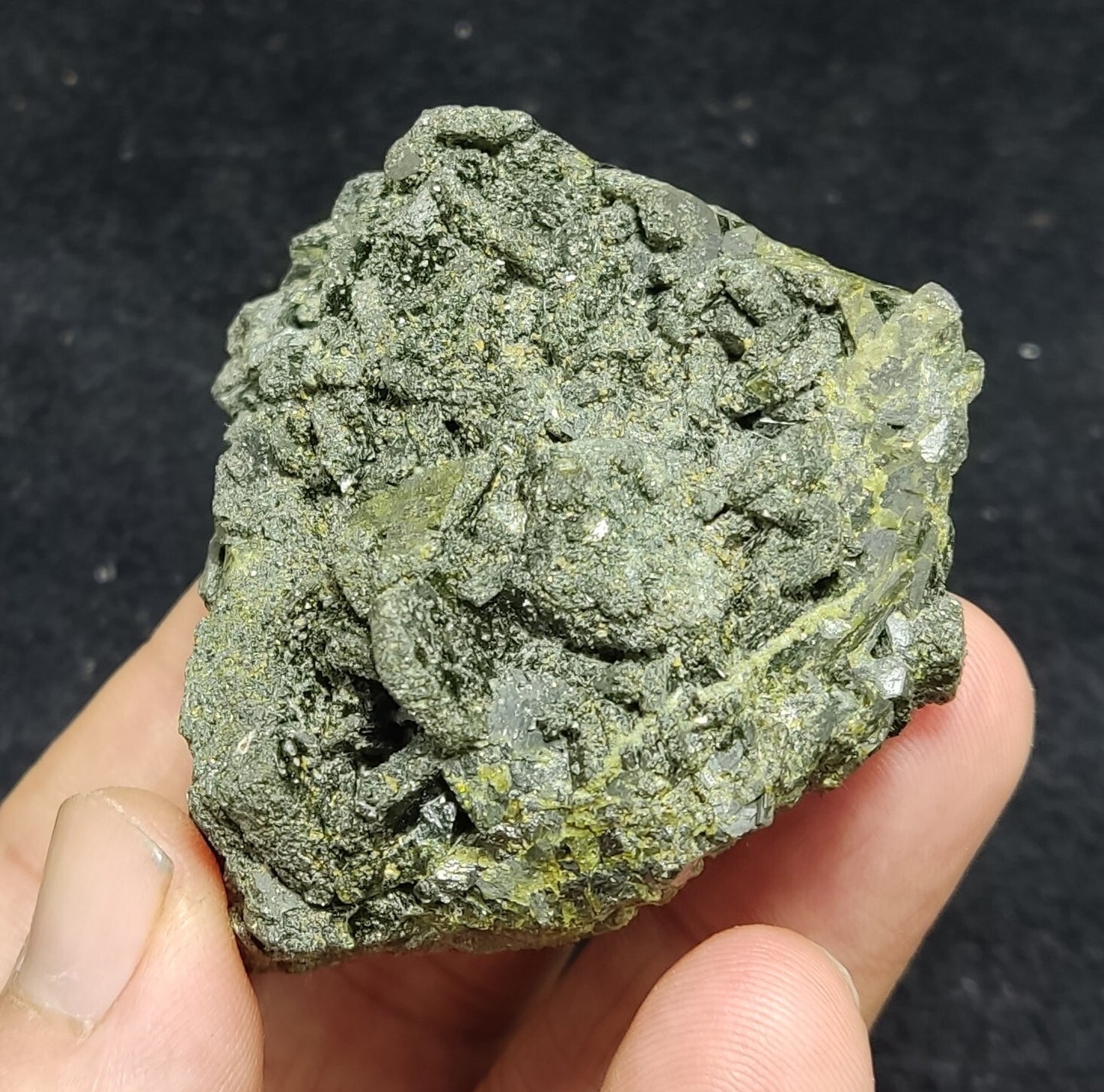 An Aesthetic Natural terminated epidote crystal specimen 131 grams