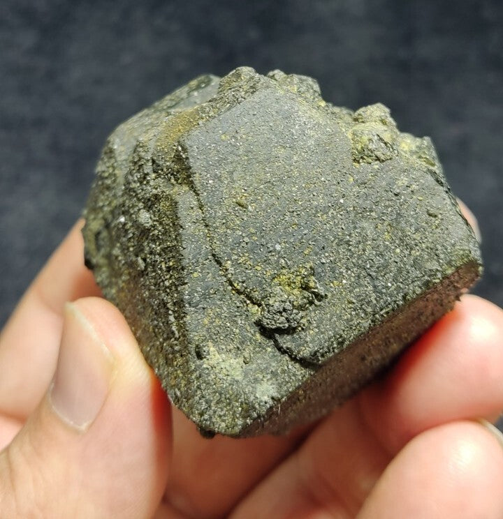 Dark Green Lusterous Epidote Crystal 226 grams