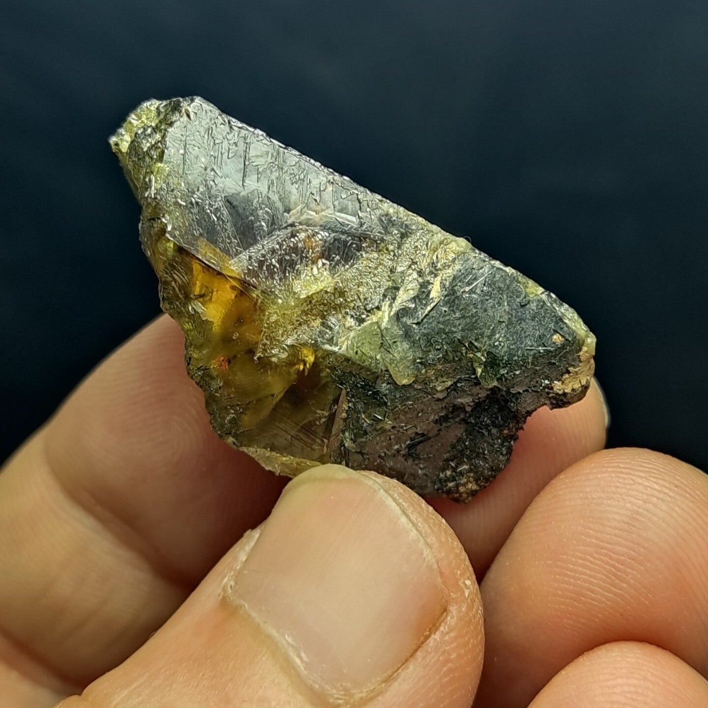 Natural Sphene Titanite Crystal 13 grams