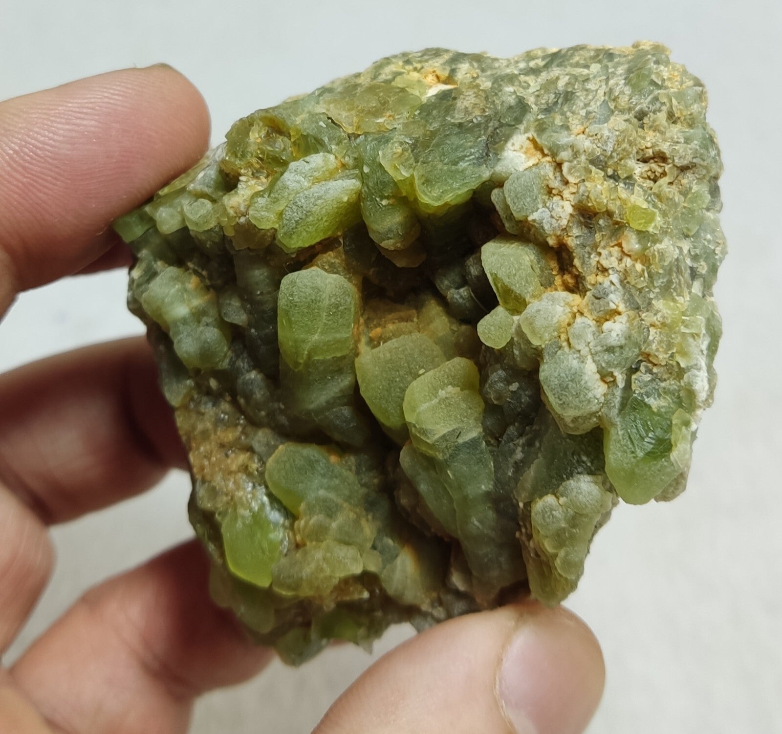 An Aesthetic terminated specimen of peridot 180 grams