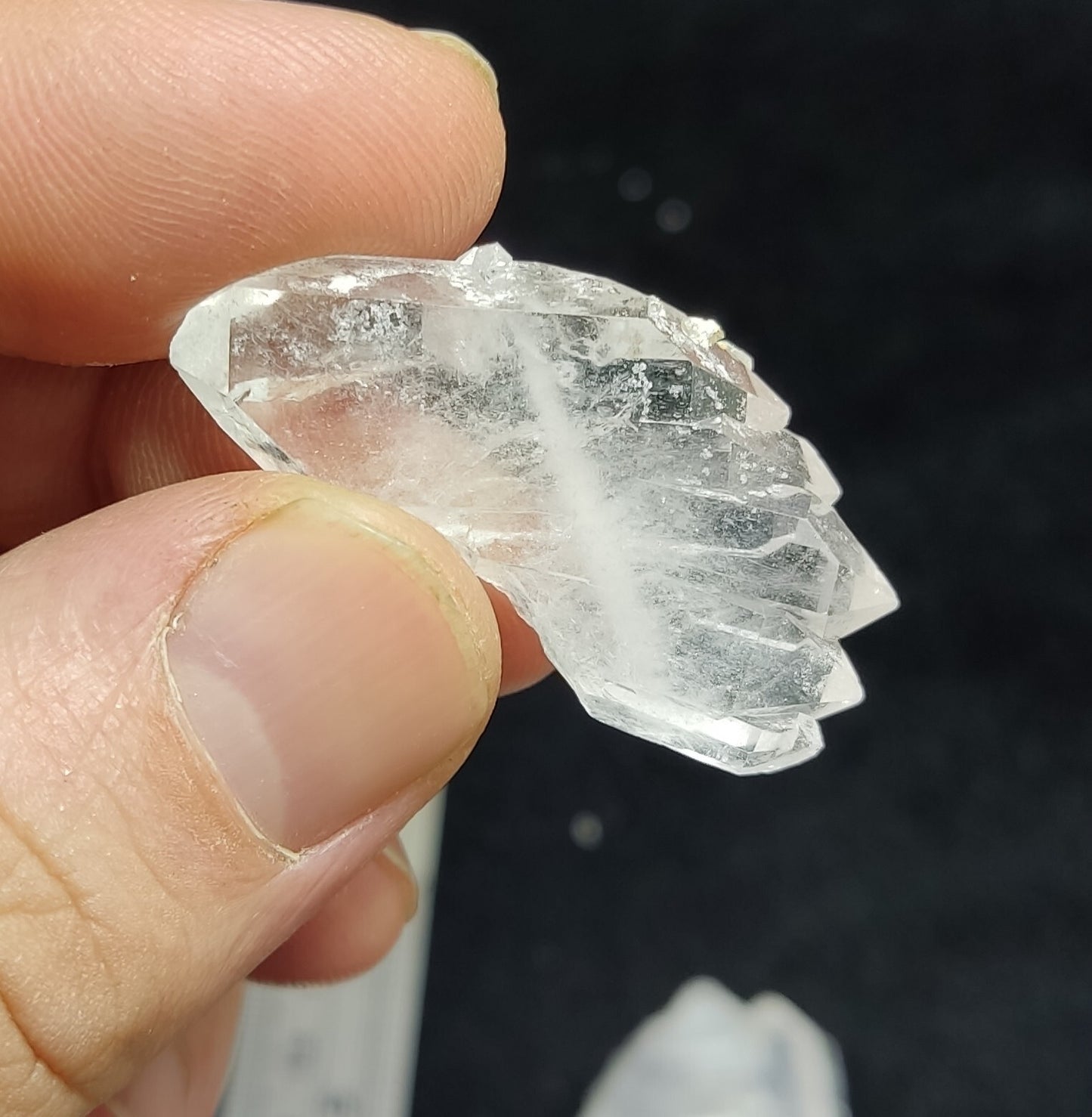 80 grams, 10 Pieces Faden quartz Crystals