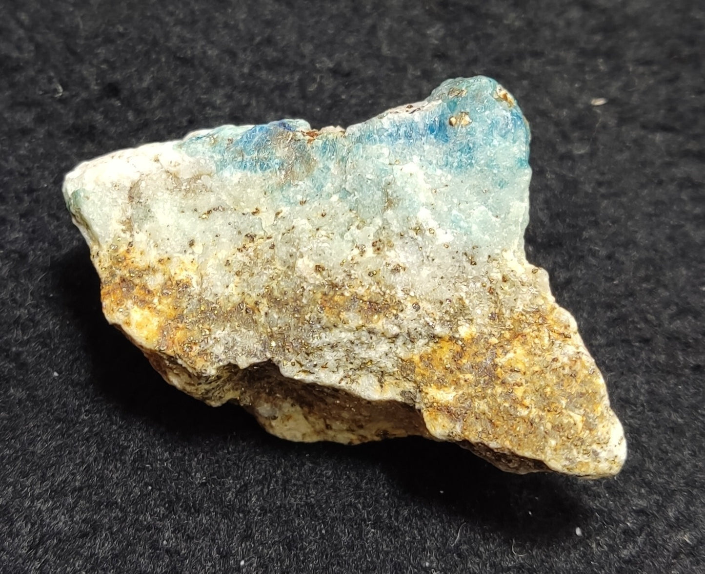 An Aesthetic specimen of fluorescent lazurite on matrix with pyrite 50 grams