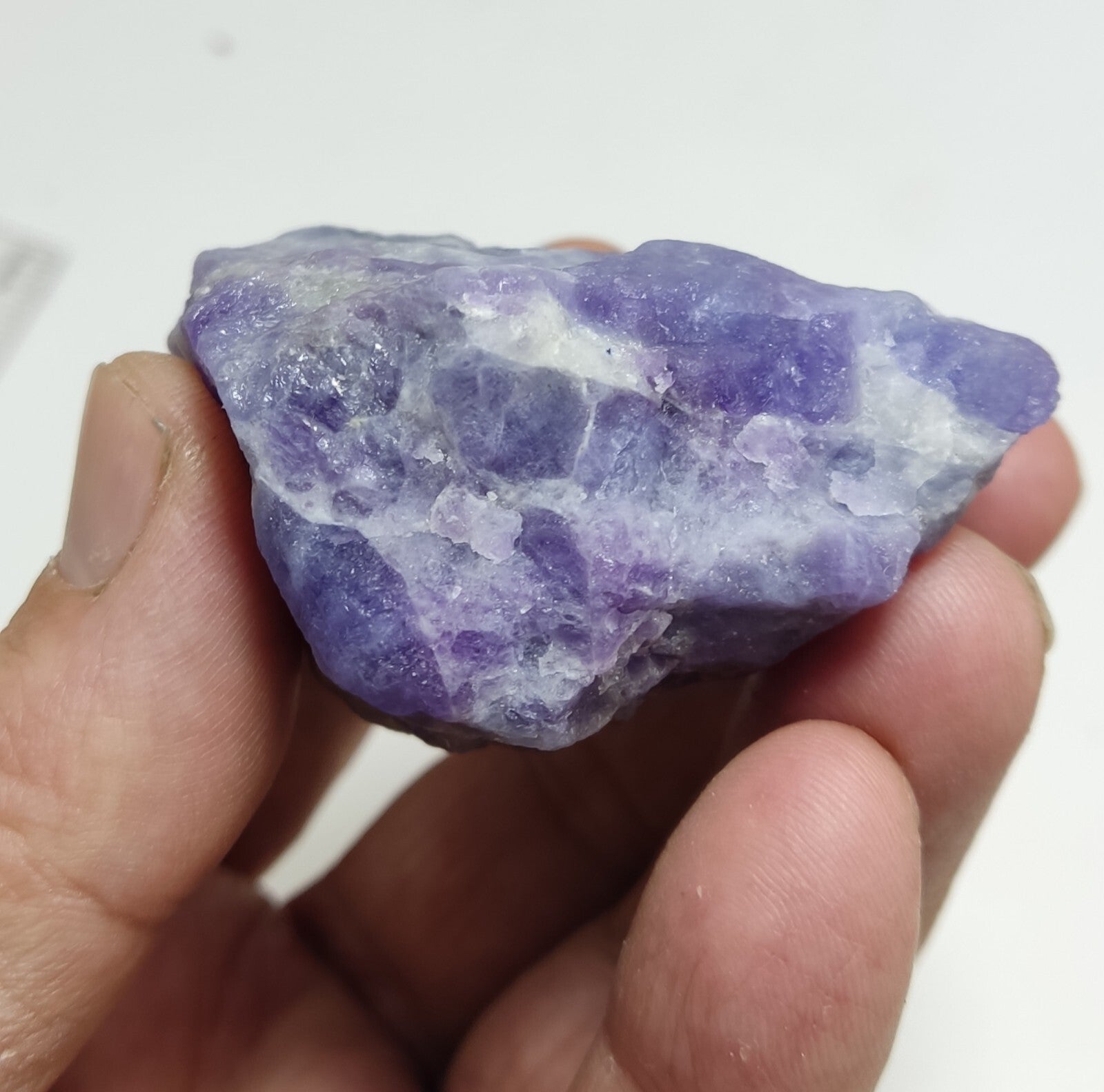 An amazing specimen of hackmanite highly Tenebrescent 143 grams