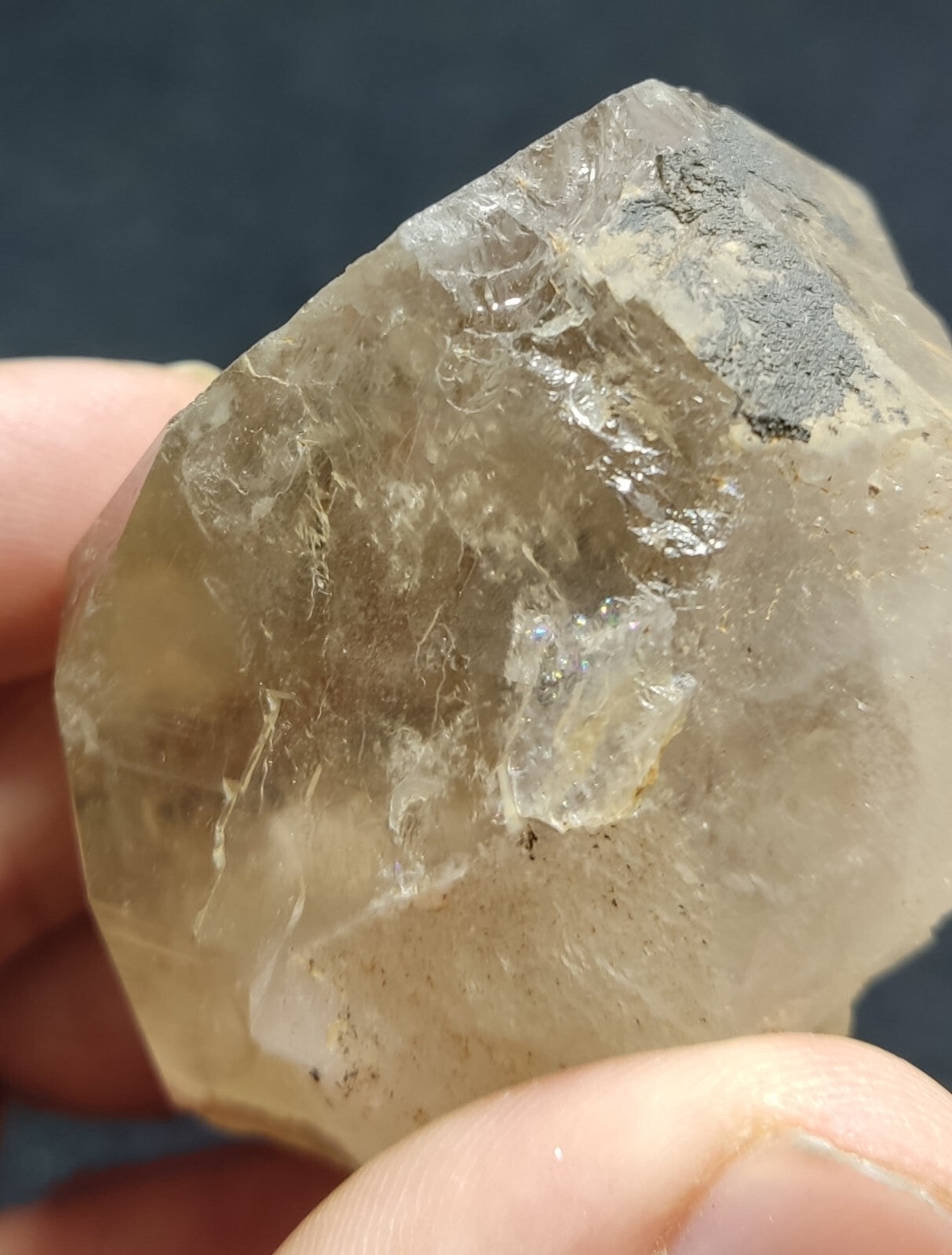 An Aesthetic terminated smoky quartz crystal 130 grams
