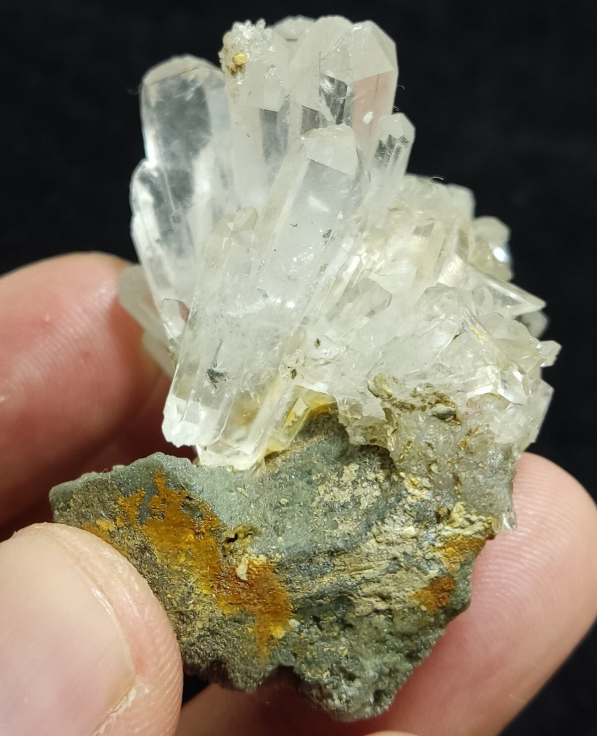 An Aesthetic specimen of quartz on matrix  62 grams
