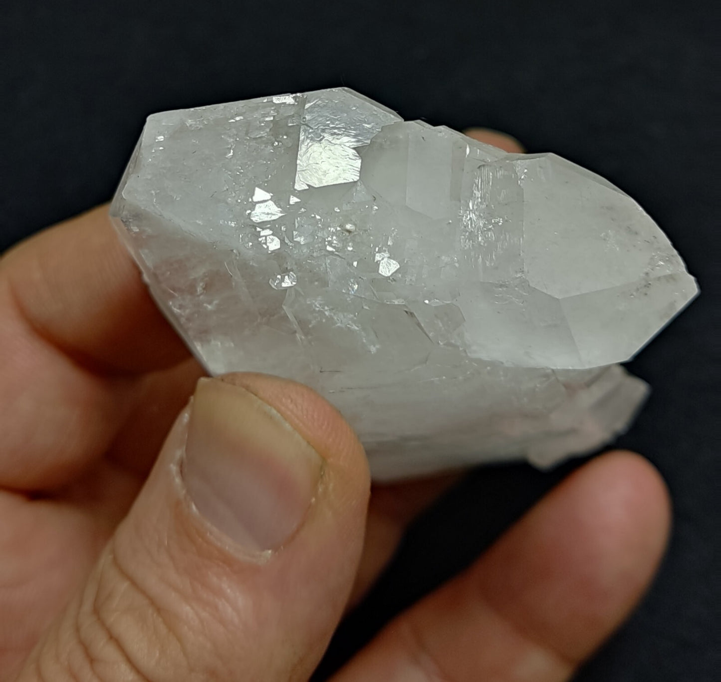 An Aesthetic terminated specimen of faden Quartz cluster 109 grams