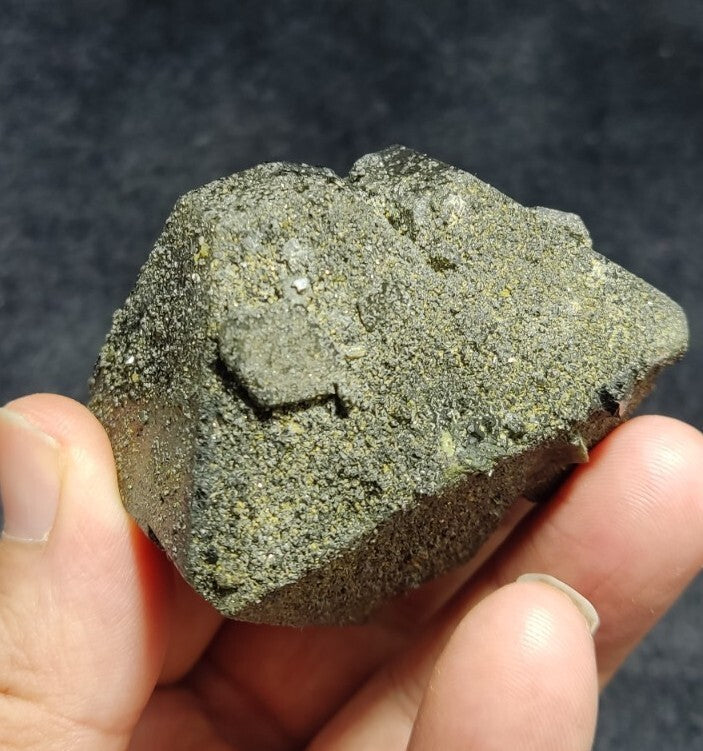 Dark Green Lusterous Epidote Crystal 226 grams