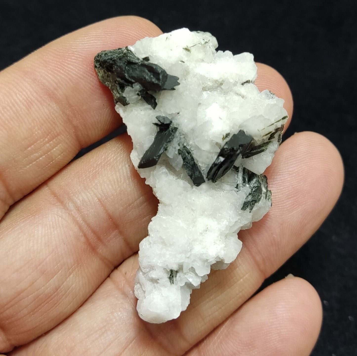 An aesthetic combo specimen of aegirine on albite 18 grams