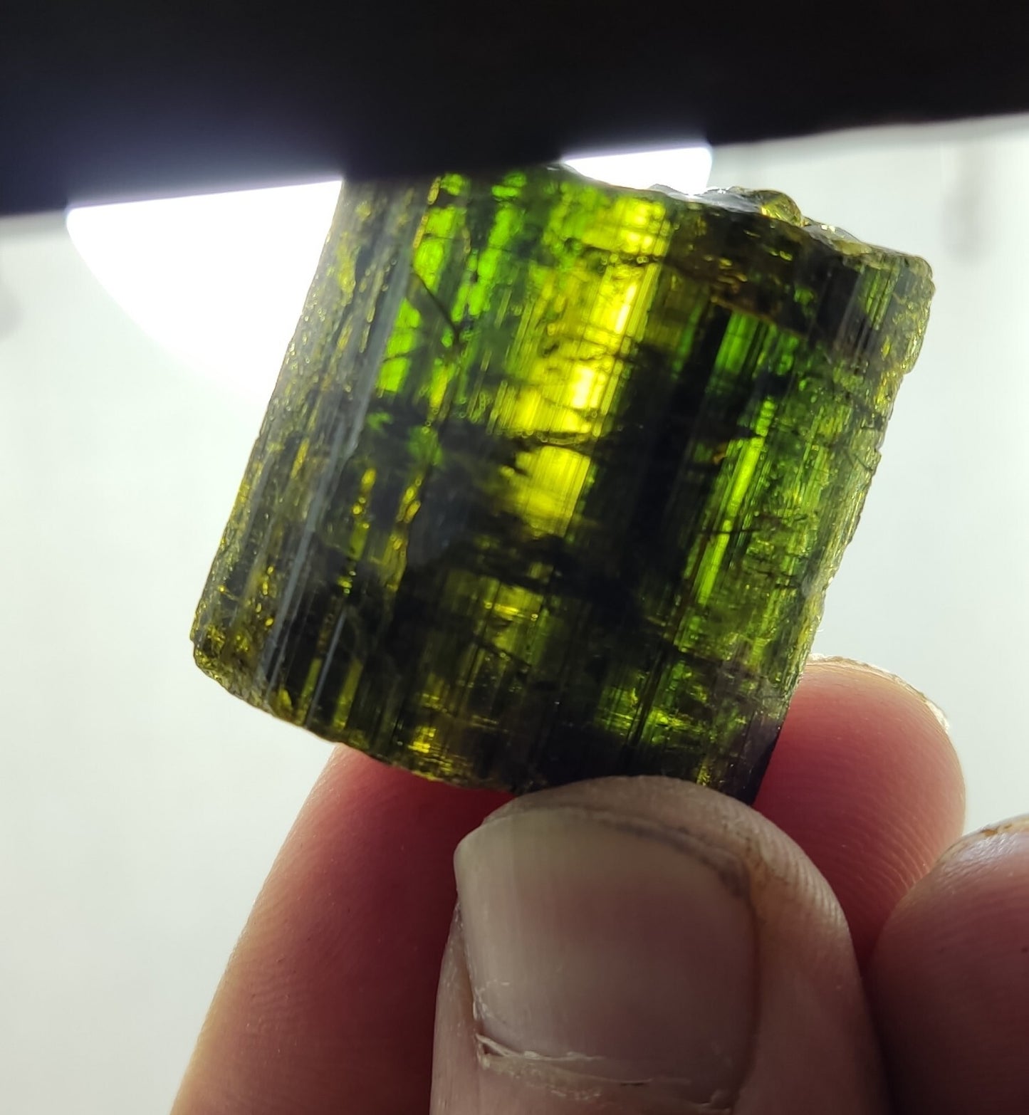 An Aesthetic specimen of epidote crystal 30 grams