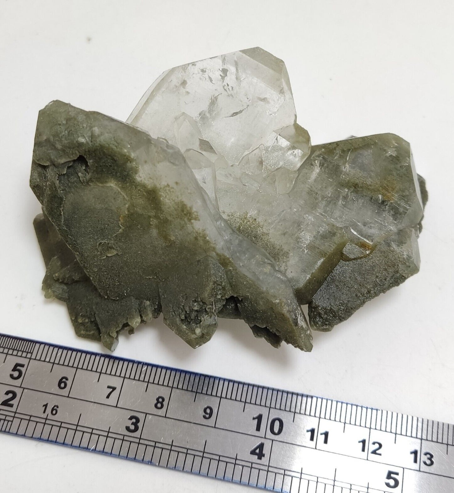 An Aesthetic Natural beautifully terminated Chlorite Quartz cluster 113 grams