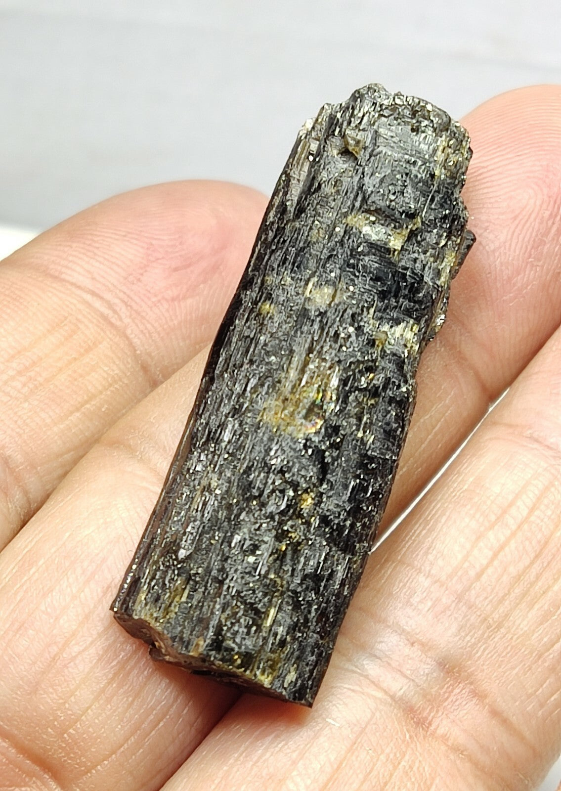 An aesthetic specimen of epidote crystal 15 grams