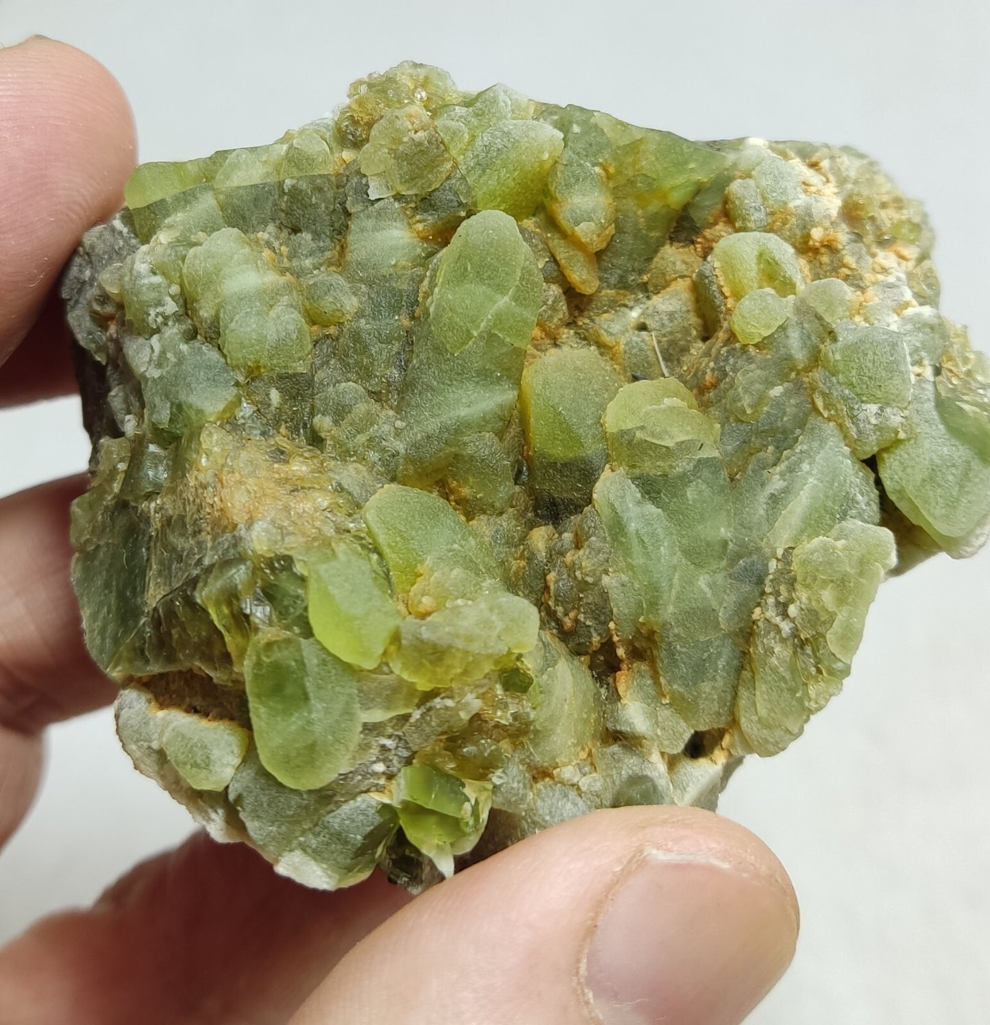 An Aesthetic terminated specimen of peridot 180 grams