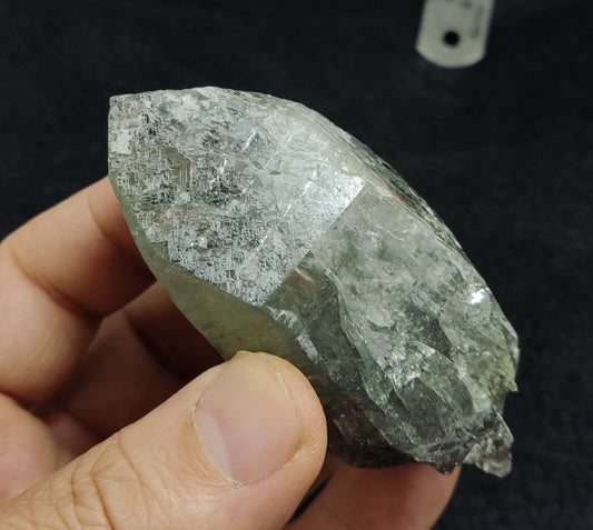 An Aesthetic Natural terminated chlorite quartz crystal 129 grams