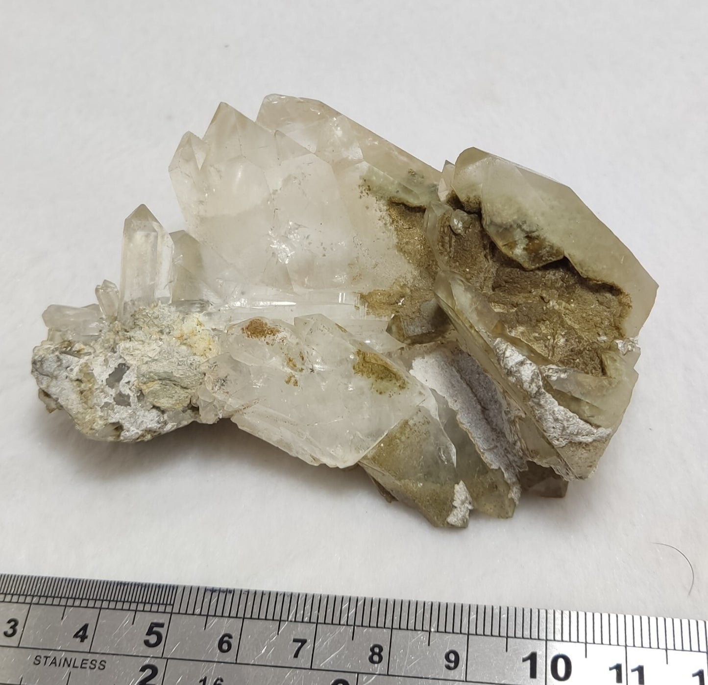 An Aesthetic Natural beautifully terminated Chlorite Quartz cluster 229 grams