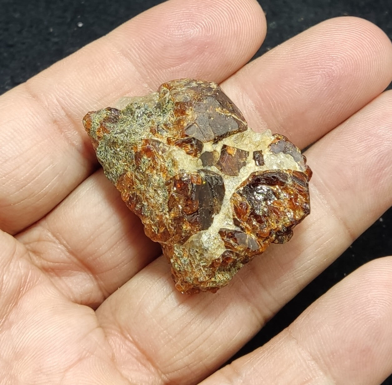 An Aesthetic specimen of zircon crytsals 32 grams