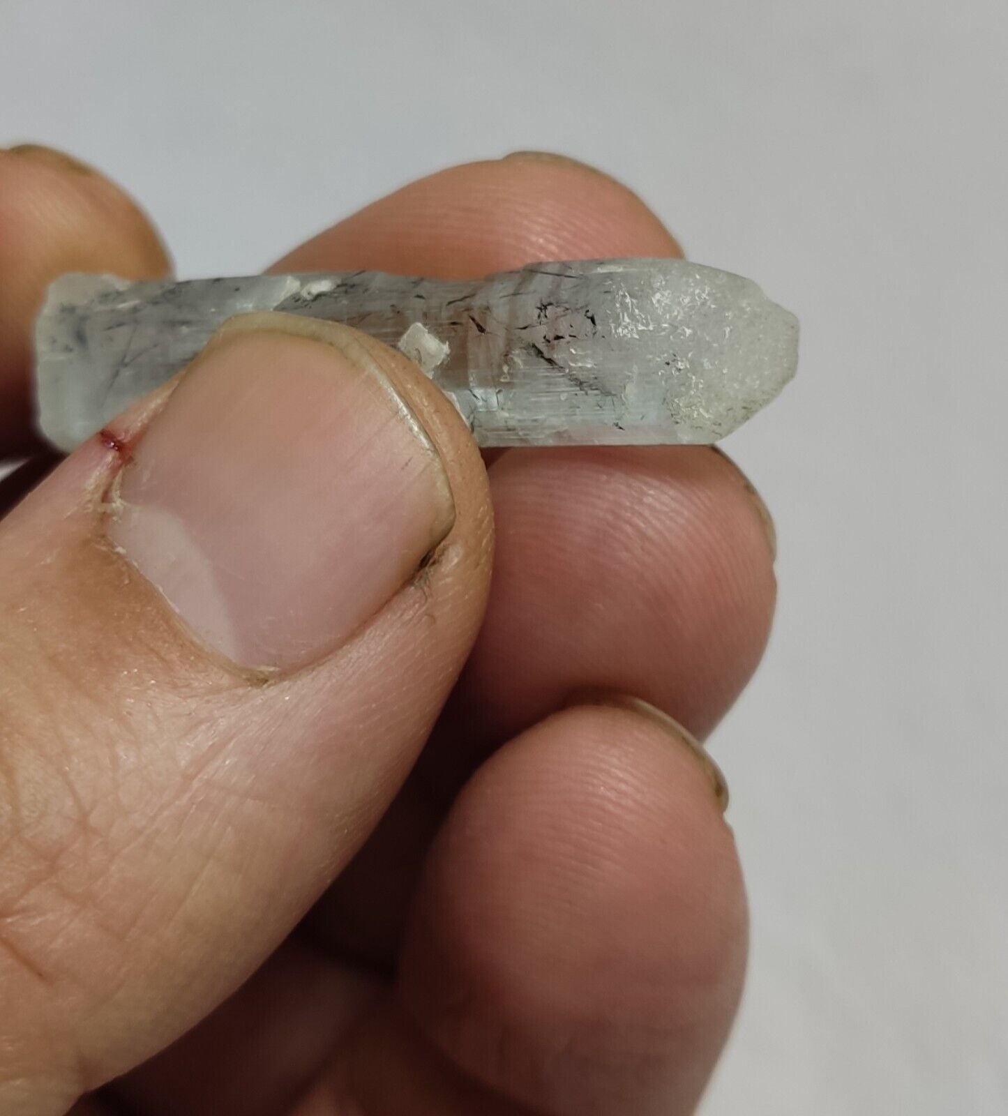 An Aesthetic specimen of aquamarine crystal 5 grams