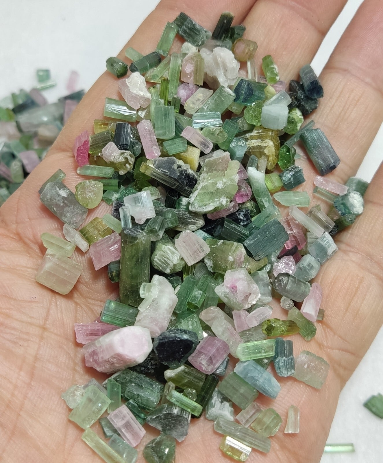 250 grams tourmaline crystals