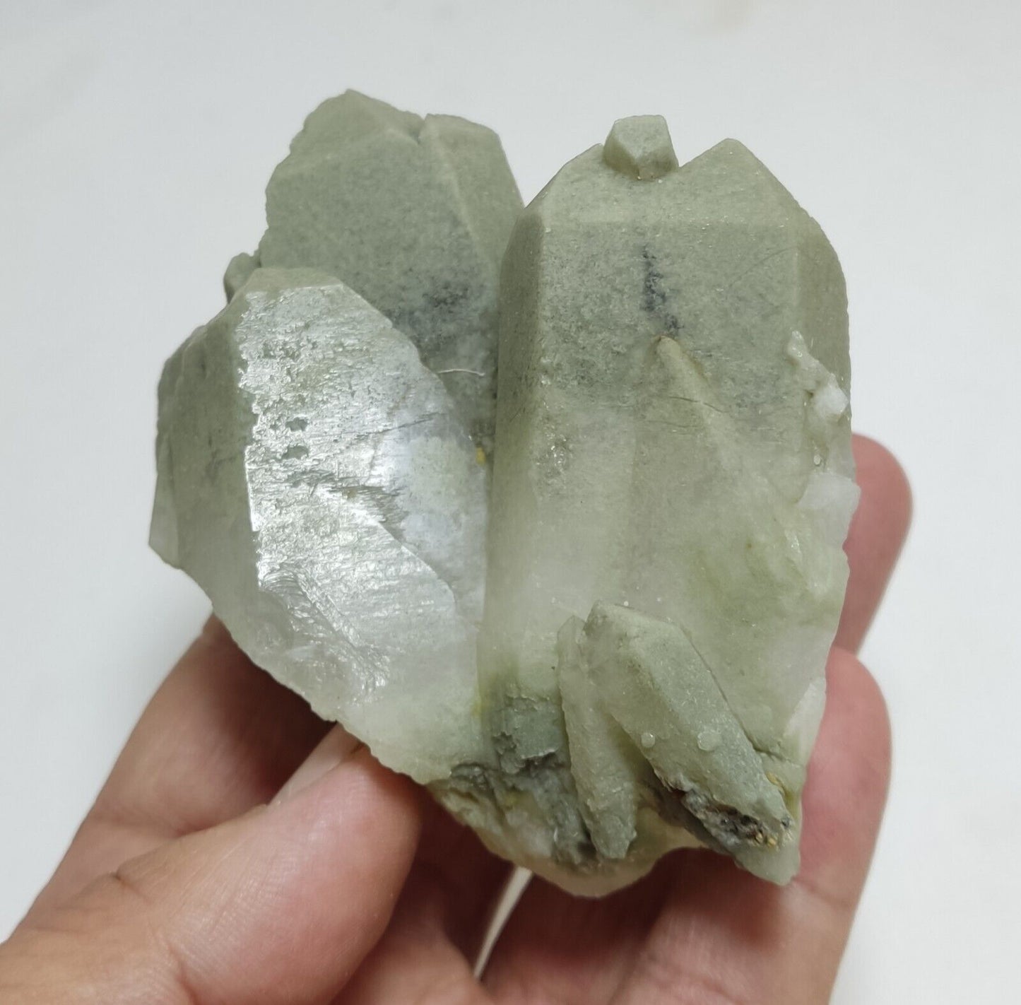 An Aesthetic Natural beautifully terminated Chlorite Quartz cluster 259 grams